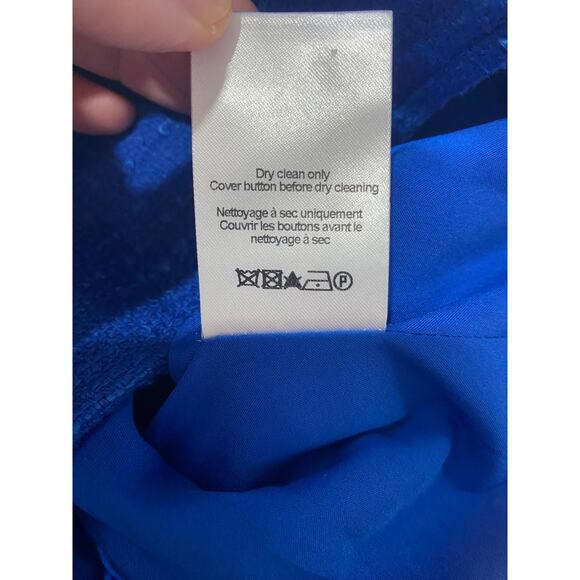 NWT VERONICA BEARD JACKET BLUE TWEED COQUETTE BUSINESS OFFICE WORK CAREER PREPPY - Picture 11 of 16